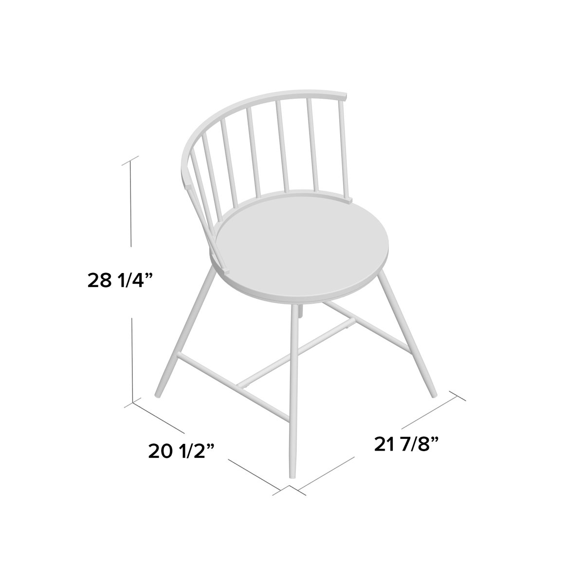 Laurel Foundry Modern Farmhouse Kennamer Metal Dining Chair & Reviews